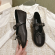 MIUMIU Leather ballerinas Black MIUMIU Leather ballerinas Black