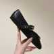MIUMIU Leather ballerinas Black MIUMIU Leather ballerinas Black