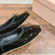 MIUMIU Black Satin ballerinas MIUMIU Black Satin ballerinas