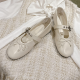 MIUMIU Leather ballerinas White MIUMIU Leather ballerinas White