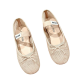 MIUMIU Mesh fabric ballerinas MIUMIU Mesh fabric ballerinas