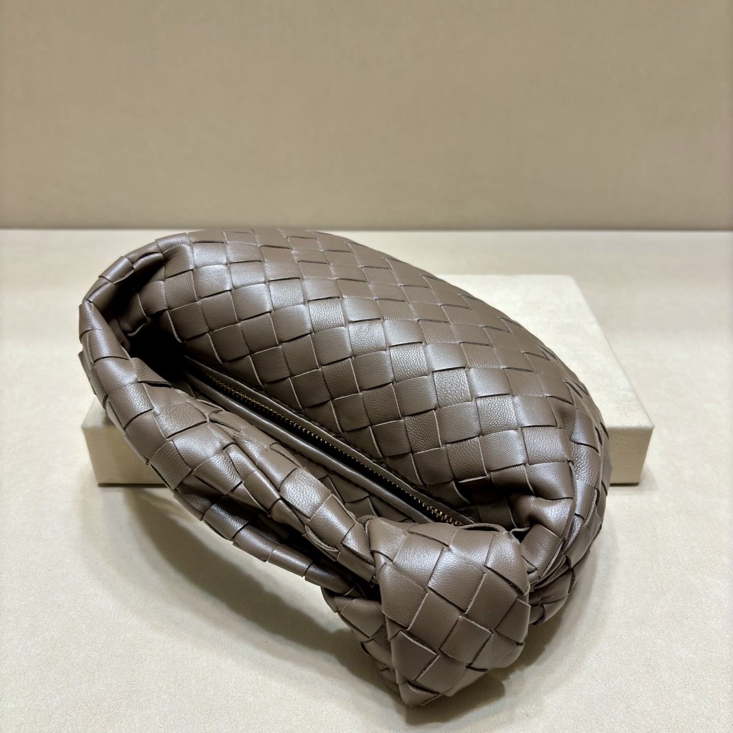 BOTTEGA VENETA Intrecciato Mini Jodie - Brown Handle Bags, Handbags