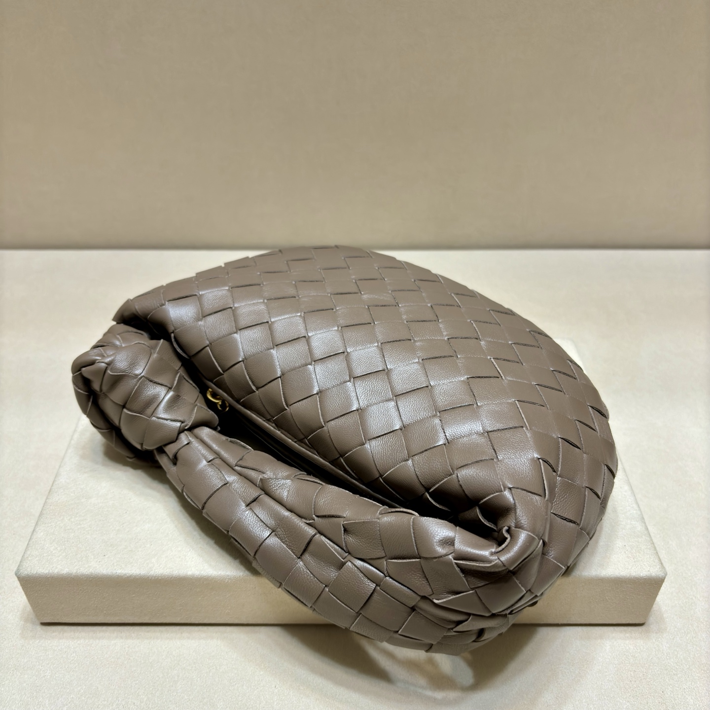 BOTTEGA VENETA Intrecciato Mini Jodie - Brown Handle Bags, Handbags