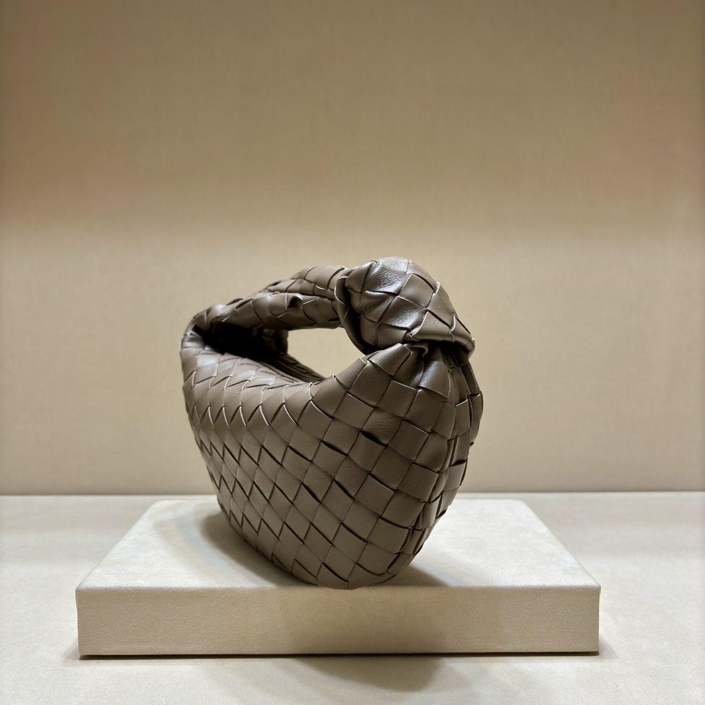 BOTTEGA VENETA Intrecciato Mini Jodie - Brown Handle Bags, Handbags