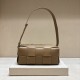BOTTEGA VENETA Brick Cassette Shoulder Bag Maxi Intrecciato Leather, Brown