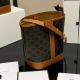 CELINE Medium Bucket IN Triomphe Canvas and calfskin CELINE Medium Bucket IN Triomphe Canvas and calfskin