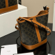 CELINE Medium Bucket IN Triomphe Canvas and calfskin CELINE Medium Bucket IN Triomphe Canvas and calfskin