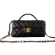 CHANEL Mini Classic Handbag Lambskin & Gold-Tone Metal Black CHANEL Mini Classic Handbag Lambskin & Gold-Tone Metal Black