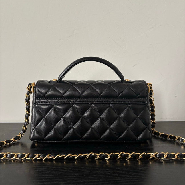 CHANEL Mini Classic Handbag Lambskin & Gold-Tone Metal Black CHANEL Mini Classic Handbag Lambskin & Gold-Tone Metal Black