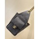 CHANEL  25 Black Caviar  Hobo Bag Gold Hardware 