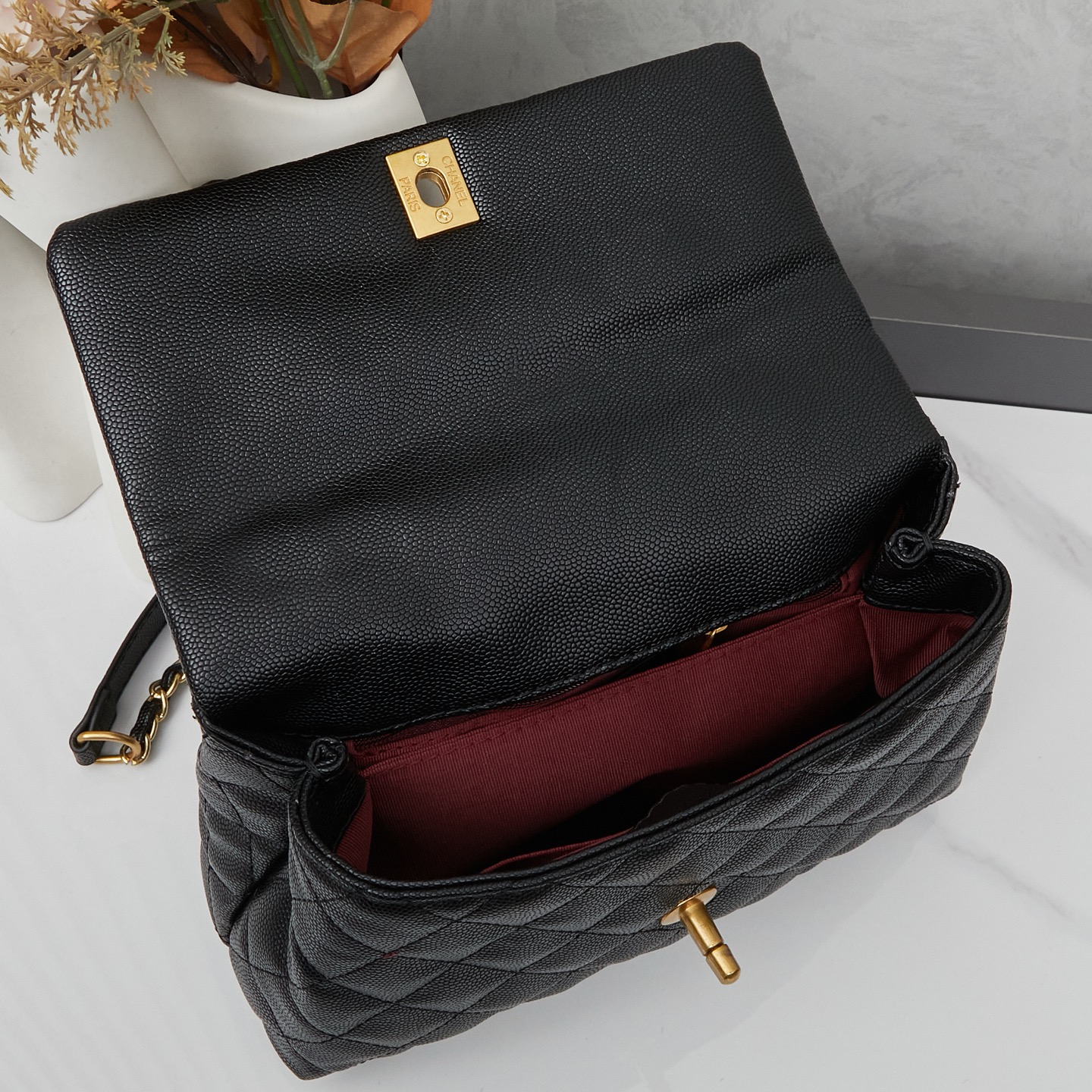 CHANEL coco handle Bag ,Black 2402 CHANEL coco handle Bag ,Black 2402