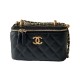 CHANEL24c BOX Handbag Black 17cm CHANEL24c BOX Handbag Black 17cm