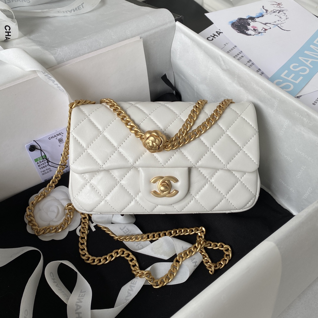 CHANEL Camellia Adjustable Buckle Collection Medium AS4041