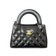 CHANEL 25c Kelly Handbag Black and Sliver AS4416 CHANEL 25c Kelly Handbag Black and Sliver AS4416