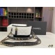 CHANEL Gabrielle Handbag White and Black