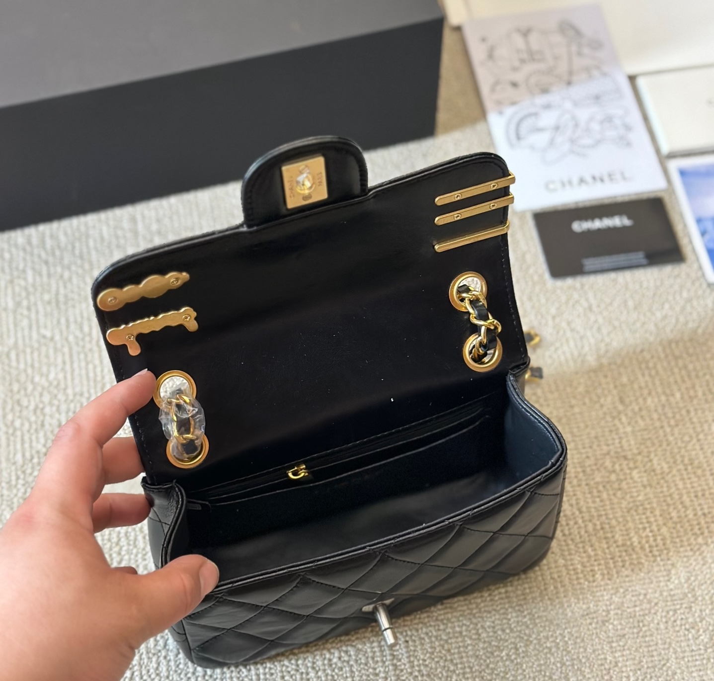 CHANEL Limited Edition Lucky Charm Badge Flap Bag