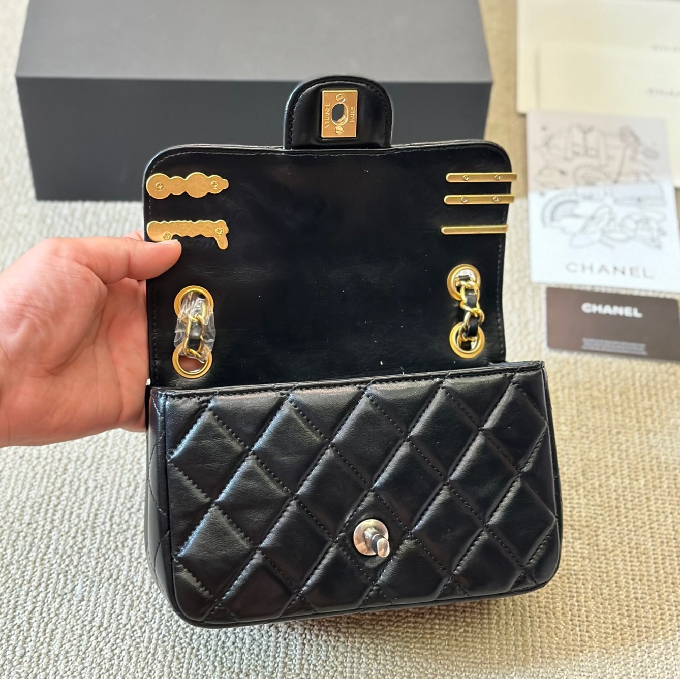 CHANEL Limited Edition Lucky Charm Badge Flap Bag