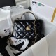 CHANEL Handbag Black with Golden Chain AS3886 CHANEL Handbag Black with Golden Chain AS3886