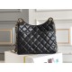 CHANEL Hobo Handbag Black with Golden Chain CHANEL Hobo Handbag Black with Golden Chain