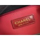 CHANEL Hobo Handbag Black with Golden Chain CHANEL Hobo Handbag Black with Golden Chain