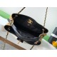 CHANEL 25A Suede Calfskin, Shiny Lambskin Gold-Tone Metal Beige Black Bag Large