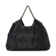 CHANEL Denim XL Coco Cabas Tote Dark Blue 