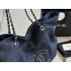 CHANEL Denim XL Coco Cabas Tote Dark Blue 