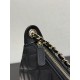 CHANELCaviar Quilted Purse With Chain Black