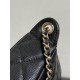 CHANELCaviar Quilted Purse With Chain Black