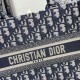 DIOR Small Dior Book Tote,Ecru and Blue Dior Oblique Embroidery DIOR Small Dior Book Tote,Ecru and Blue Dior Oblique Embroidery