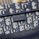 DIOR Medium Dior Book Tote Ecru and Blue Dior Oblique Embroidery DIOR Medium Dior Book Tote Ecru and Blue Dior Oblique Embroidery