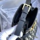 CHRISTIAN DIOR Oblique Calfskin C'est Dior Cannage Bucket Bag Blue