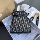 CHRISTIAN DIOR Oblique Calfskin C'est Dior Cannage Bucket Bag Blue