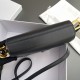 CHRISTIAN DIOR30 Soft Saddle Bag with Strap,Blue Dior Oblique Jacquard and Smooth
