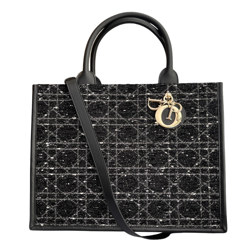 CHRISTIAN DIOR Dior Tote bag - Black Cannage Tweed 