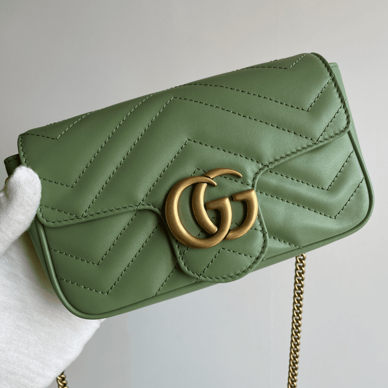 GUCCI GG Marmont shoulder bag, green
