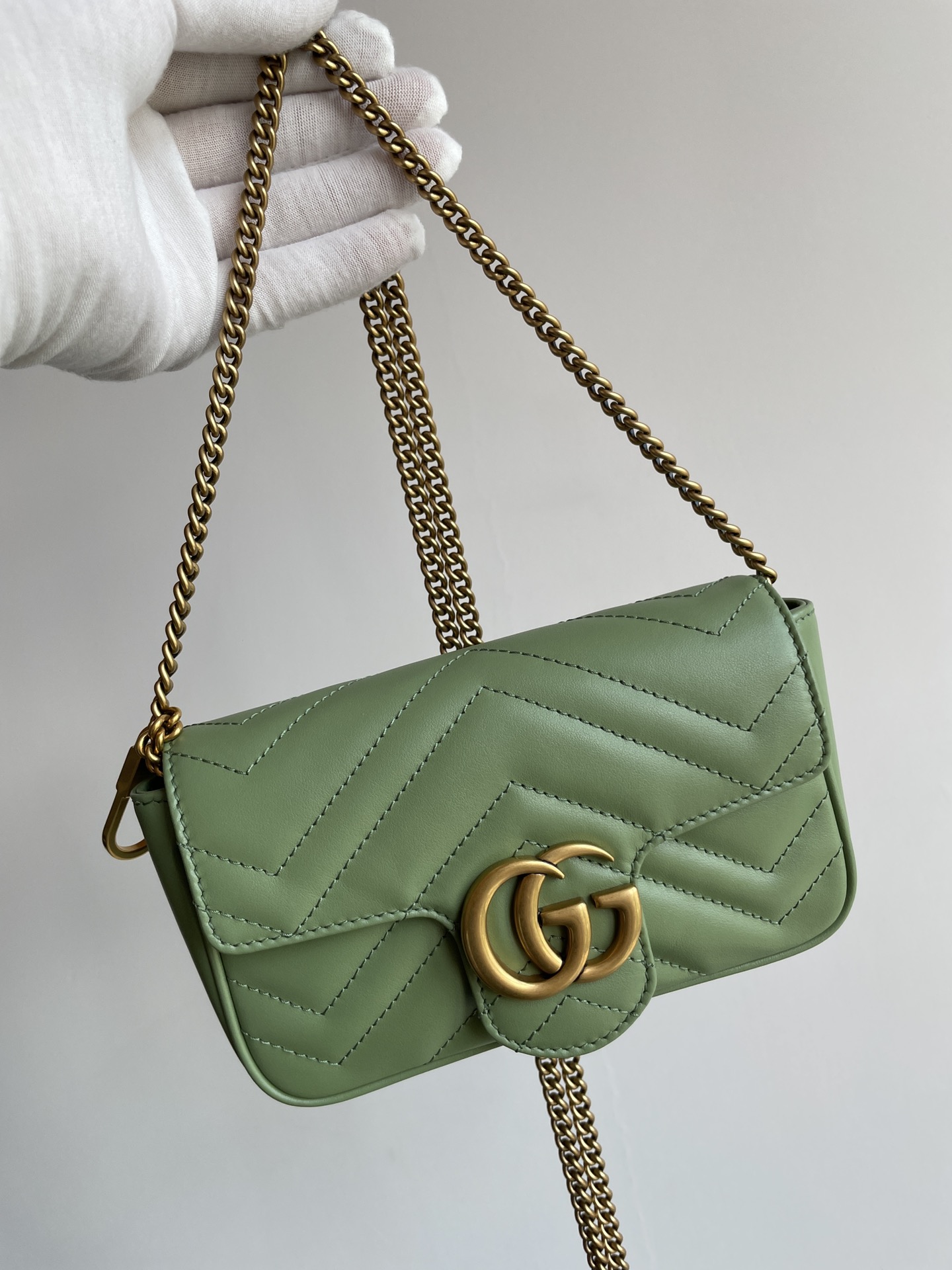 GUCCI GG Marmont shoulder bag, green