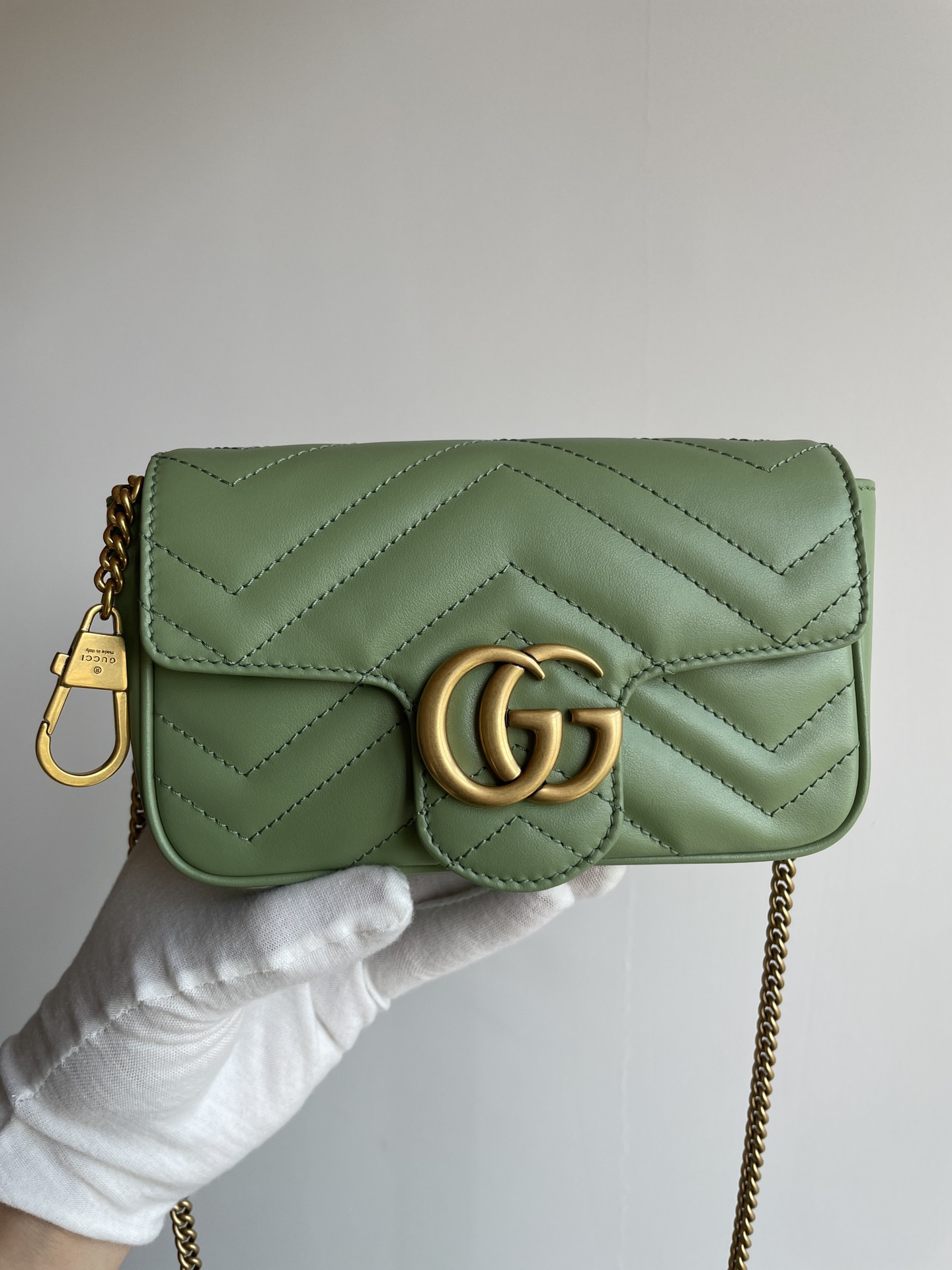 GUCCI GG Marmont shoulder bag, green