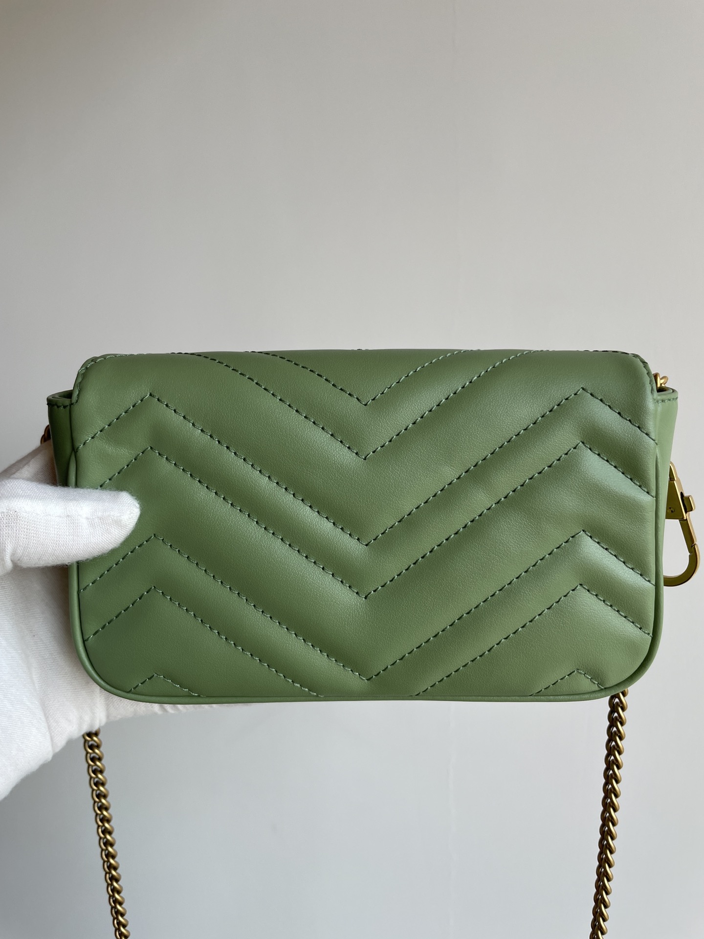 GUCCI GG Marmont shoulder bag, green