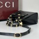 Gucci Diana crystals small tote bag,Black