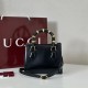 Gucci Diana crystals small tote bag,Black