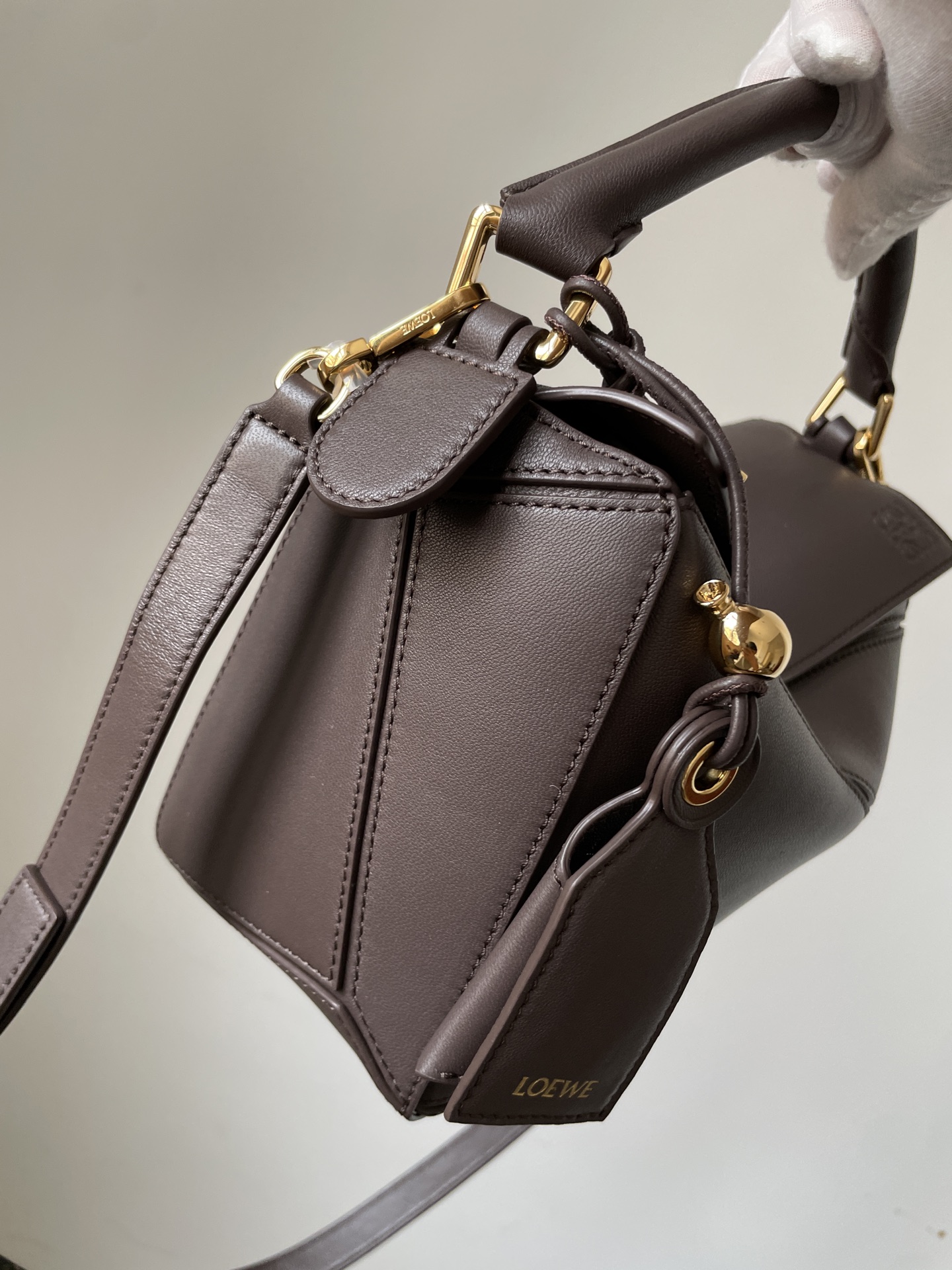 Loewe Mini Featherlight Puzzle bag in nappa lambskin