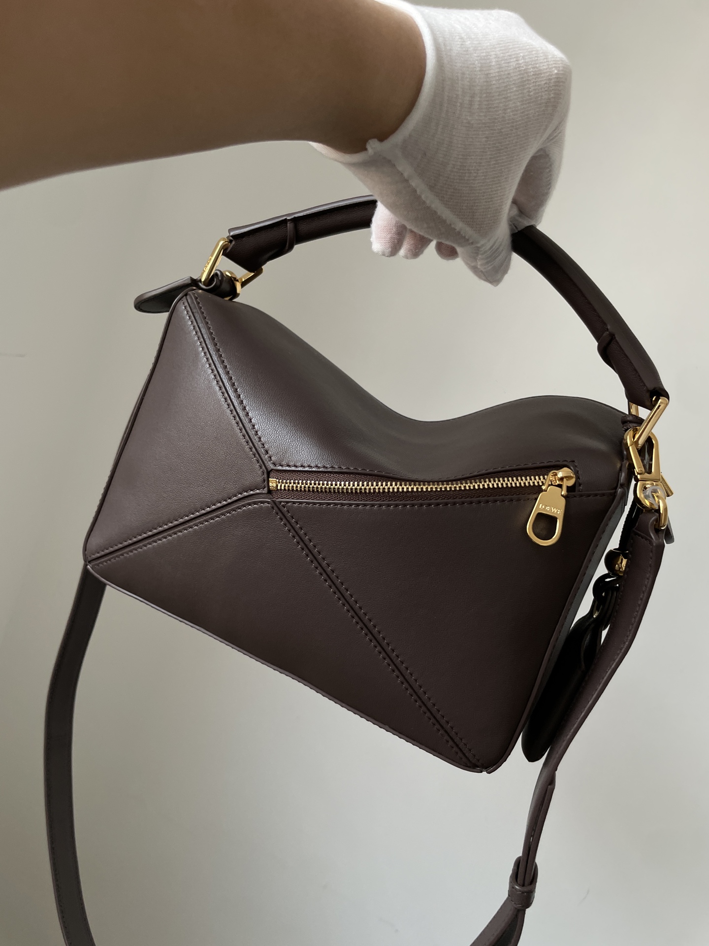Loewe Mini Featherlight Puzzle bag in nappa lambskin