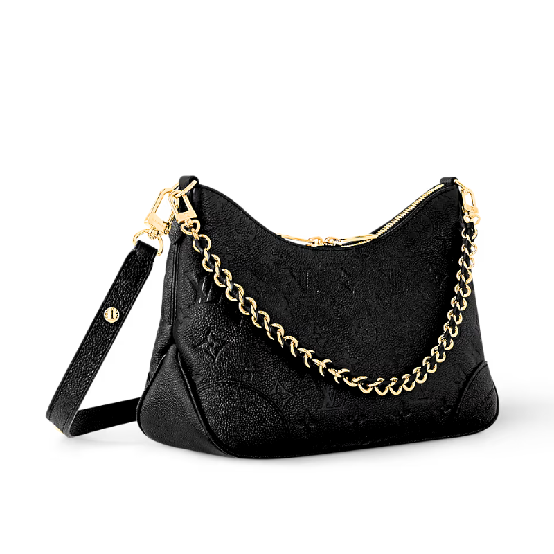 LOUIS VUITTON Boulogne GM Black Monogram Empreinte Leather