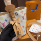 LOUIS VUITTON LV X TM ALL IN BB Canvas Handbag White LOUIS VUITTON LV X TM ALL IN BB Canvas Handbag White