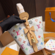 LOUIS VUITTON LV X TM ALL IN BB Canvas Handbag White LOUIS VUITTON LV X TM ALL IN BB Canvas Handbag White