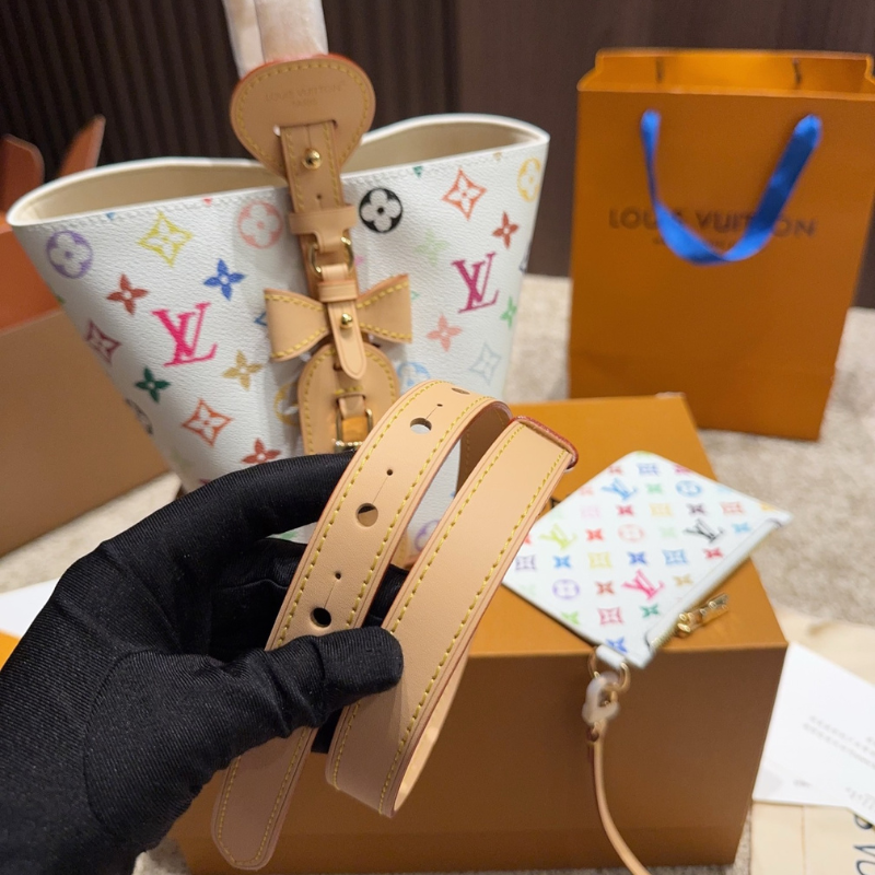 LOUIS VUITTON LV X TM ALL IN BB Canvas Handbag White LOUIS VUITTON LV X TM ALL IN BB Canvas Handbag White