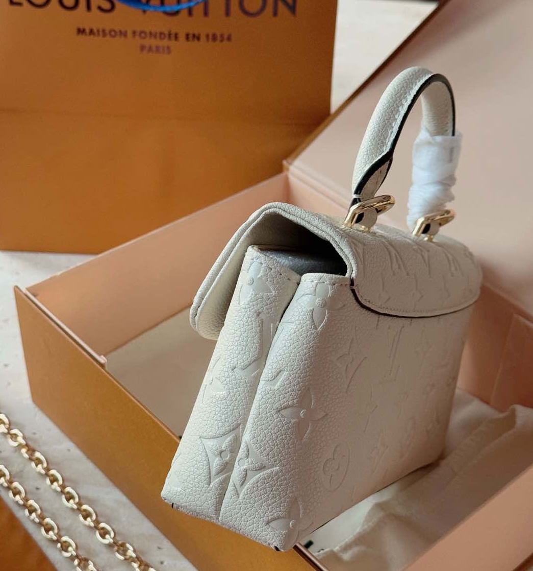 LOUIS VUITTON Nano Madeleine White
