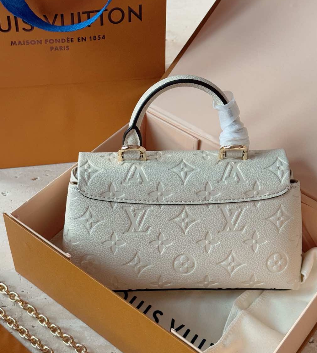 LOUIS VUITTON Nano Madeleine White