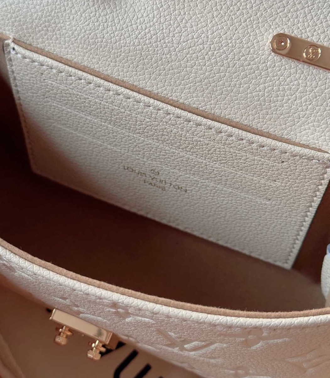 LOUIS VUITTON Nano Madeleine White